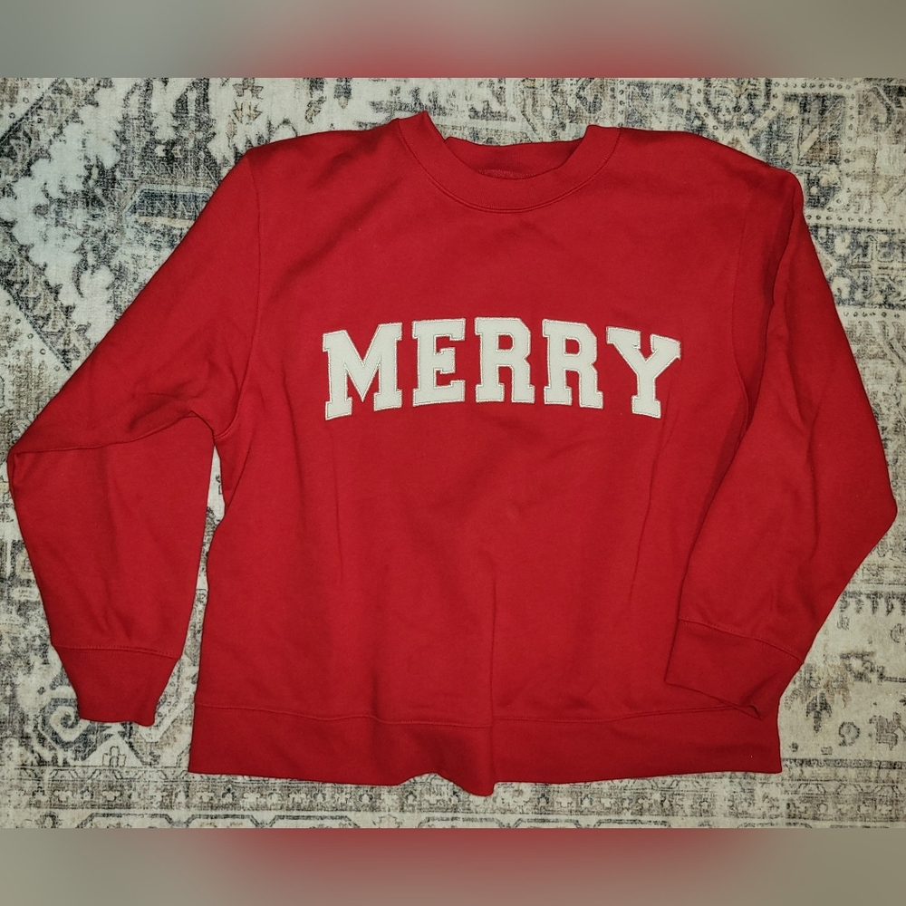 Universal Thread Merry Sweatshirt - image 1